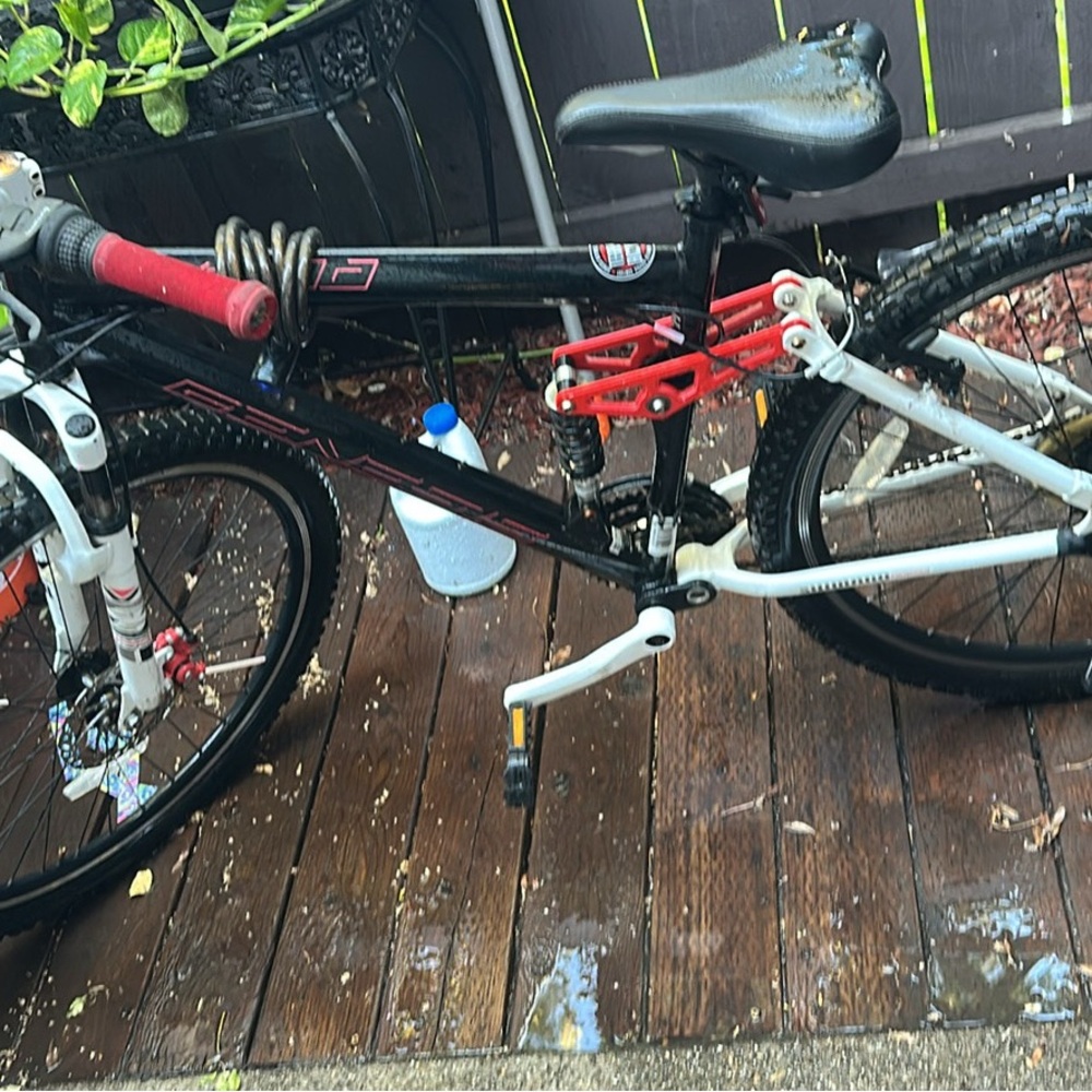 Black and Red Mountain Bike